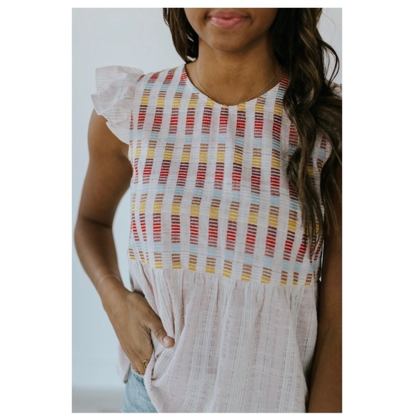 Roolee - Kimberly Embroidered Flowy Blouse- M - Picture 2 of 9